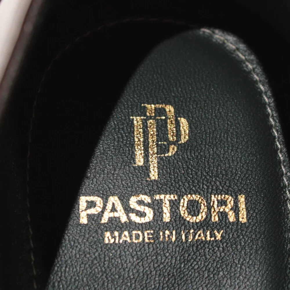Pastori NWB Single Monk Strap Dress Shoes Size 9 US in Whiskey Brown Leather